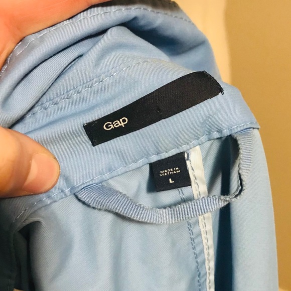 GAP Blue Trench Coat - Picture 4 of 5